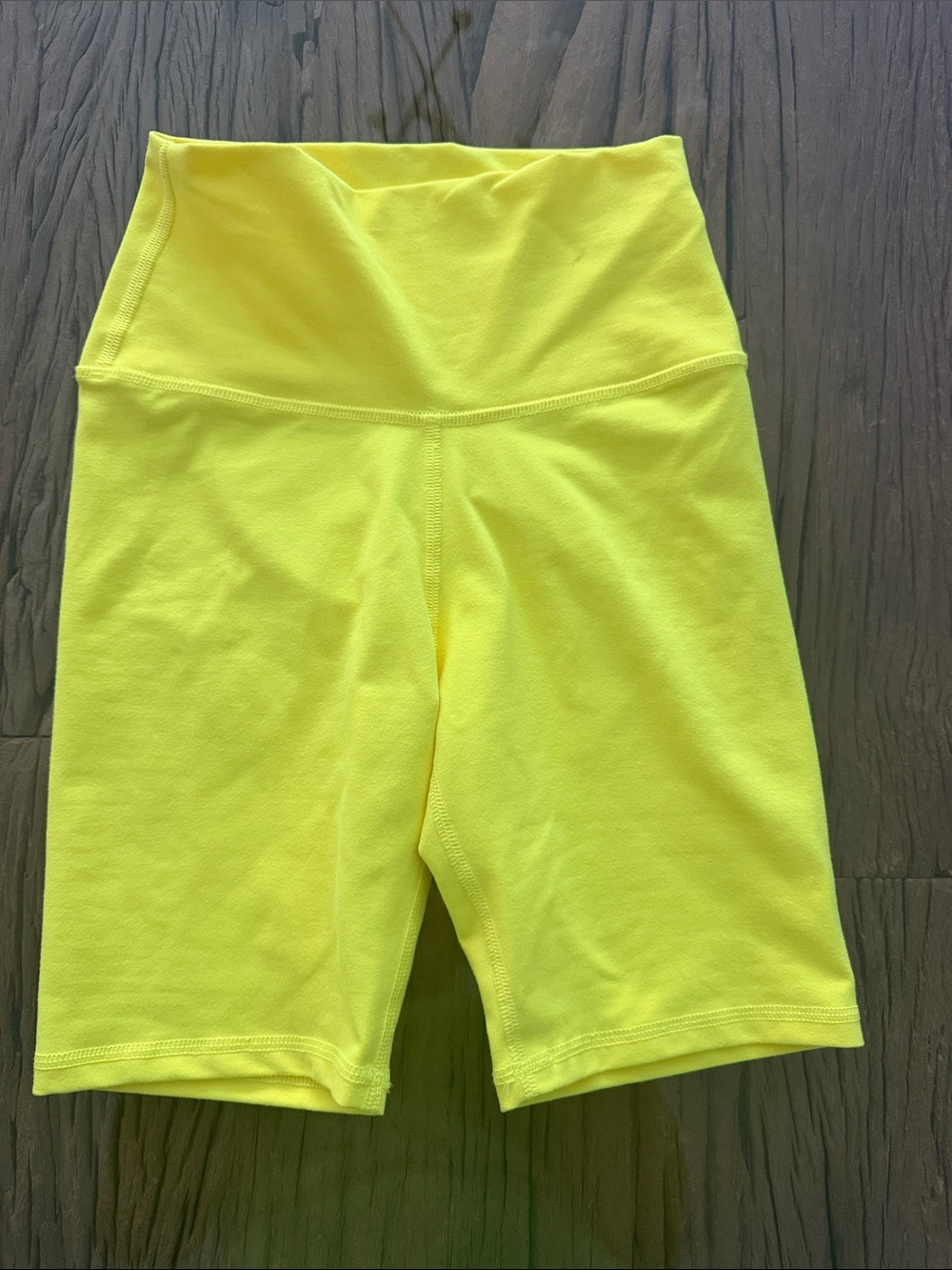 Aerie Neon Yellow biker shorts